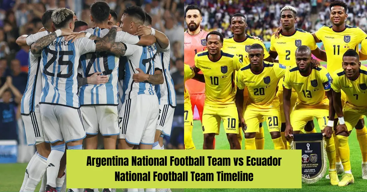 Argentina National Football Team vs Ecuador National Football Team Timeline